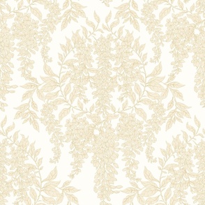  Wisteria Cluster Beige White 