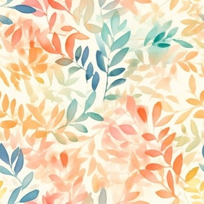 Watercolour Leaves