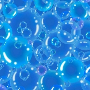 Realistic Bubble Blue