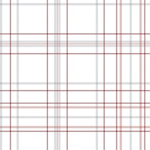 Plaid option in cool grey light, dark red and faded rose 2 on white 2d3c 200 k.