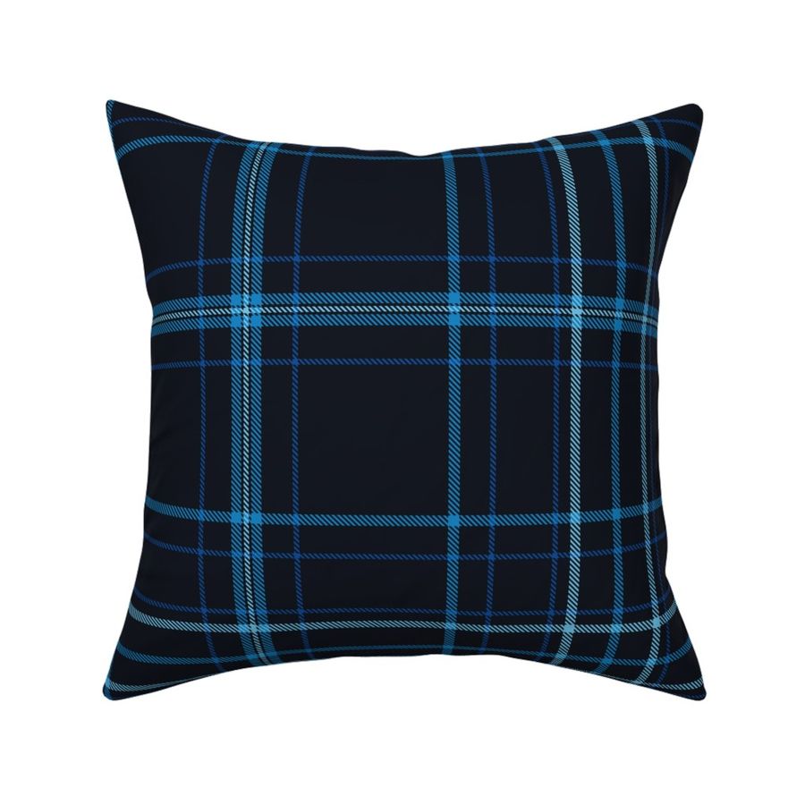 Plaid option 1 in cobalt blue_ cerulean_ light sky blue on black 200.