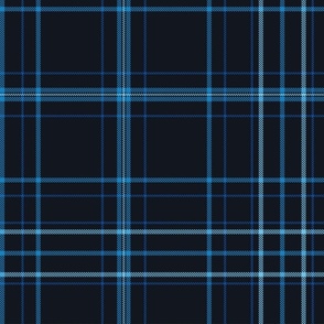 Plaid option 1 in cobalt blue_ cerulean_ light sky blue on black 200.