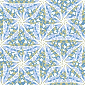 Butterfly print pattern in blue