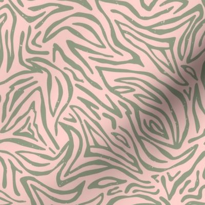 Wild Stripes Zebra Animal Print Blender | Pink and Green | Regular scale ©designsbyroochita