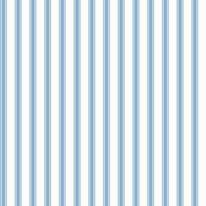 Ticking Stripe light: Summer Blue & White Modern Pillow Ticking