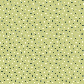 Dots - Bright on Green