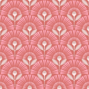 Dreamy Boho Garden / Art Deco / Geometric / Floral / Rose Pink / Small