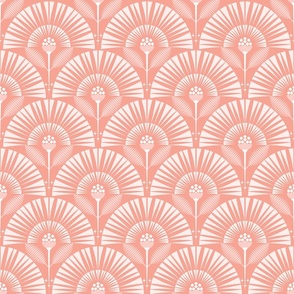 Dreamy Boho Garden / Art  Deco / Geometric / Floral / Peach / Small