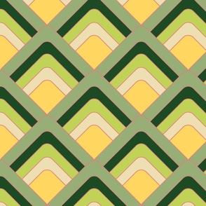 Art Deco-esque Revisited - 056 [green, pink, yellow - large]
