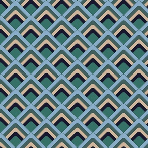 Art Deco-esque Revisited - 058 [blue, teal, green, orange - small]