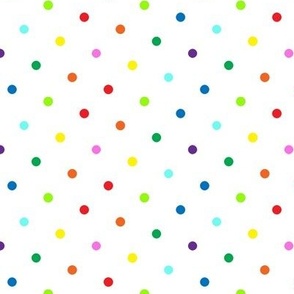 Rainbow Polka Dot  #10