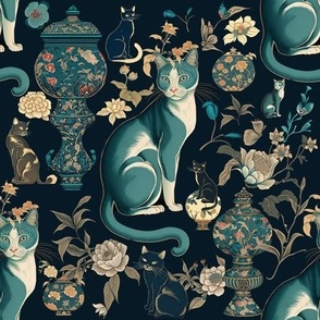 Large Scale, Cat Chinoiserie