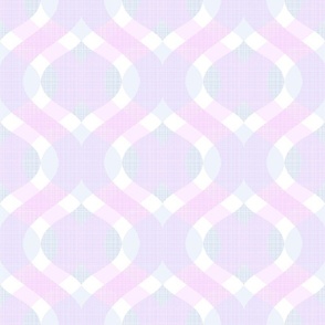 Retro Cool Purple and Pink Geometric Print