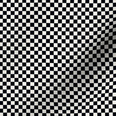 1/4 inch black and white checkerboard checker