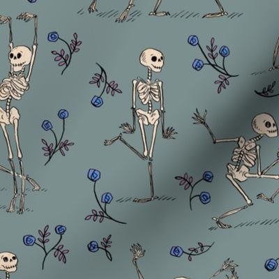 Skeleton Dance — blue