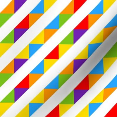 Rainbow glitch diagonals 