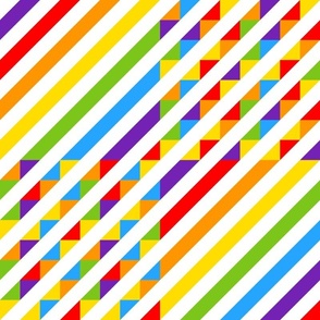 Rainbow glitch diagonals 