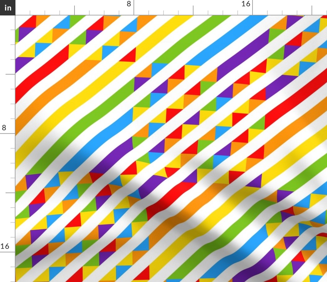 Rainbow glitch diagonals 