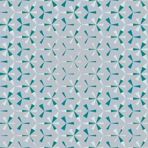 Blue Burst seamless geometrix pattern