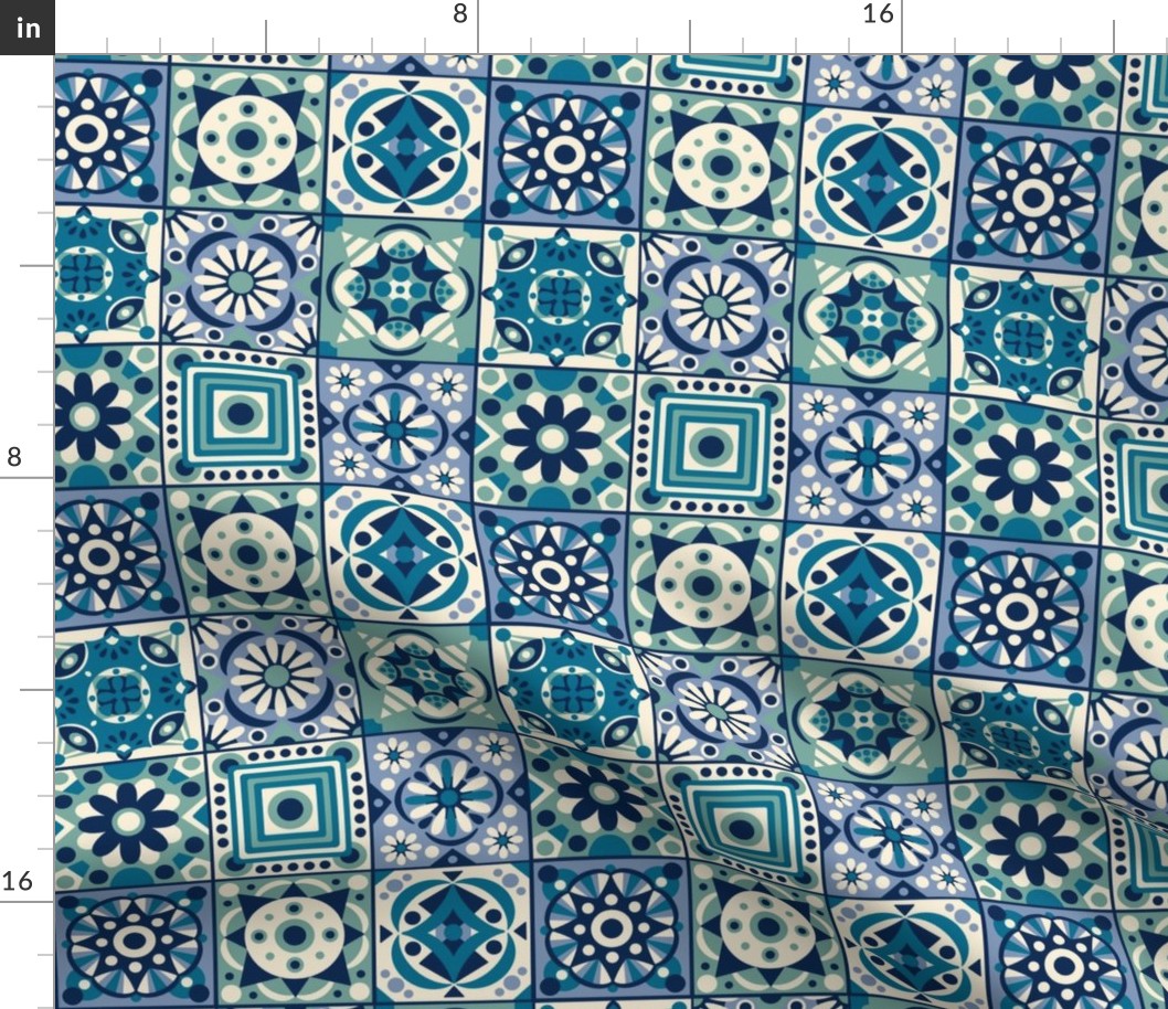 Portuguese Tiles / Blue Version / Small Scale