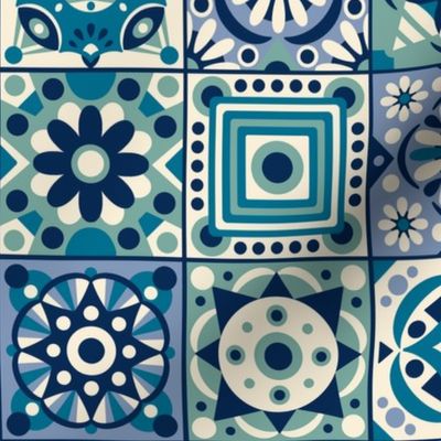 Portuguese Tiles / Blue Version / Medium Scale