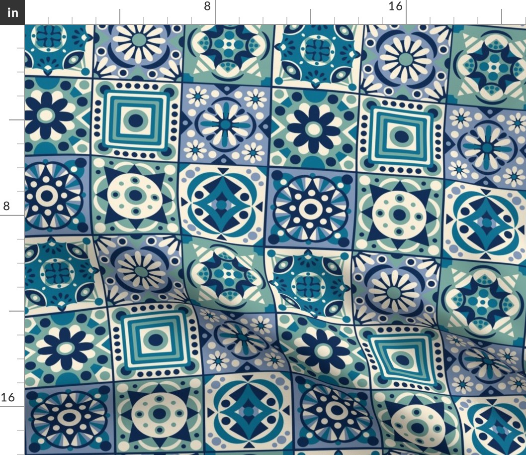 Portuguese Tiles / Blue Version / Medium Scale