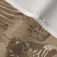 Zebra Abstract in Chocolate