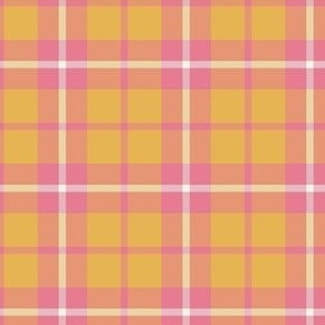 Plaid pink and yellow