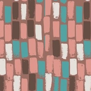 Boho Tiles- Small 4"x6" Brown