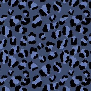new leopard blue and black
