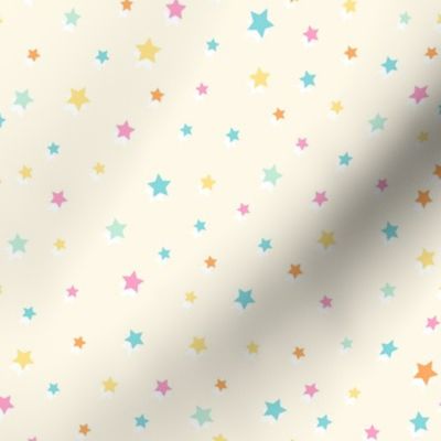 pastel-colored tiny stars