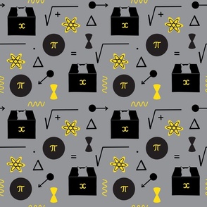 Science symbols pattern