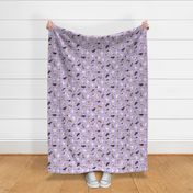 Tiny assorted French Bulldogs - purple