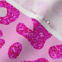 Glitter cheetah print pink