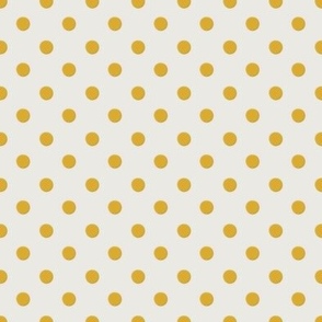 Bloom Polka Dot in Gold and Cream