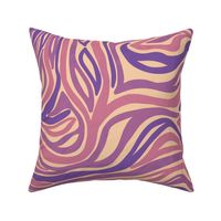 Psychedelic Zebra (horizontal) 24" - purple, cream (ST2023PZH)