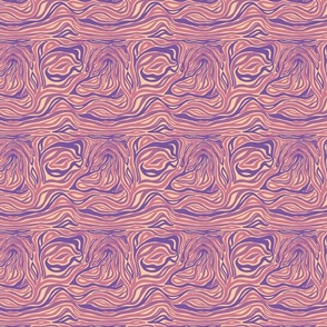 Psychedelic Zebra (horizontal) 5.25" - purple, cream (ST2023PZH)
