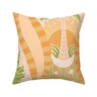  Palm Trees Calm Seas Orange - Large