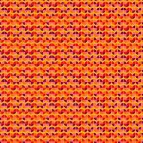 Retro geometric tulips (3") - yellow, pink, orange (ST2022RGT)