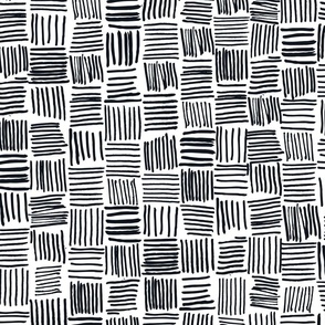 Hand drawn lines in Graphite Black #11161E on White