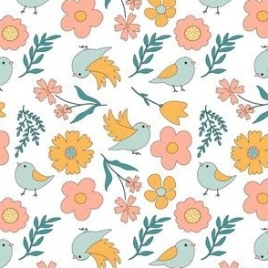 Flowers and Birds