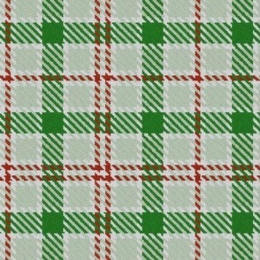 Nine Patch Plaid in Christmas Red and Green