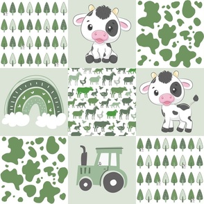 Green Cows Farm Patchwork