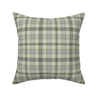 Nine Patch Plaid in Sage Green Cream and Grays