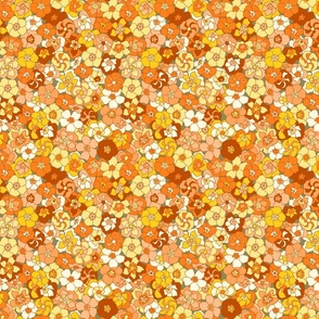 Retro Floral (7") - orange, green, yellow (ST2022RF)