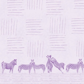 Zebra Border print purple