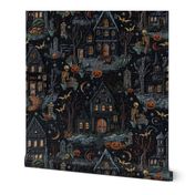 Haunted House Halloween Embroidery- XL Scale