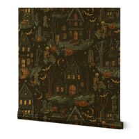 Haunted House Halloween Embroidery- XL Scale