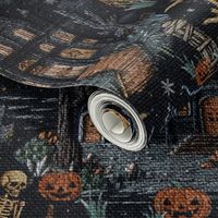 Haunted House Halloween Embroidery- XL Scale