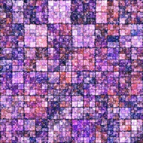 Boho Sparkly Jewel Tone Groovy Grid Pattern